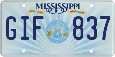 MS license plate GIF837