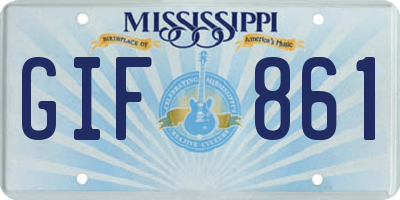 MS license plate GIF861