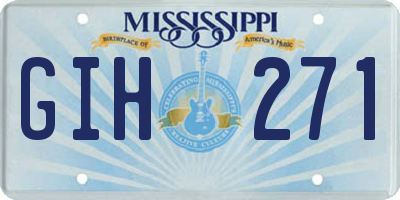 MS license plate GIH271