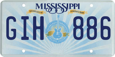 MS license plate GIH886