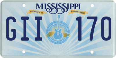 MS license plate GII170