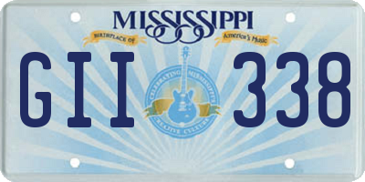 MS license plate GII338
