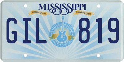 MS license plate GIL819