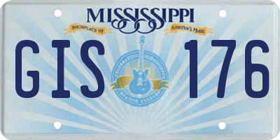 MS license plate GIS176