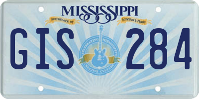 MS license plate GIS284