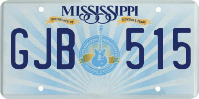 MS license plate GJB515