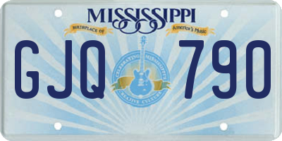 MS license plate GJQ790