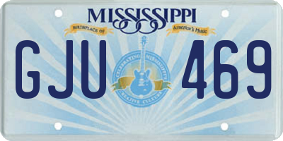 MS license plate GJU469