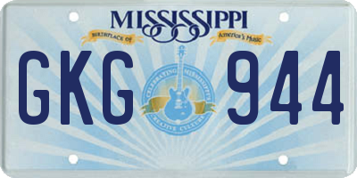 MS license plate GKG944