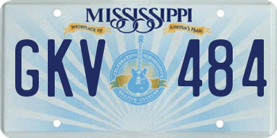 MS license plate GKV484