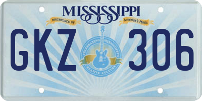 MS license plate GKZ306