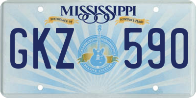 MS license plate GKZ590
