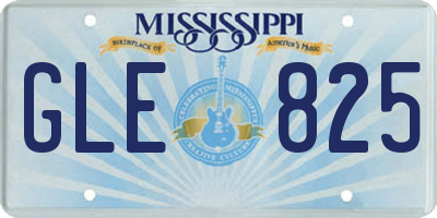 MS license plate GLE825