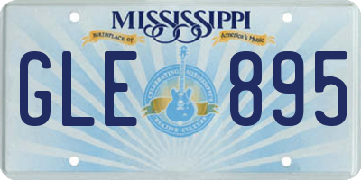 MS license plate GLE895
