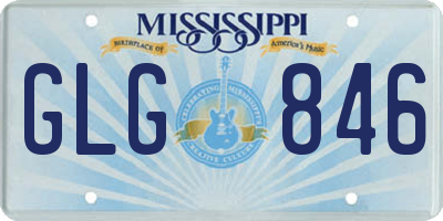 MS license plate GLG846