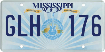 MS license plate GLH176