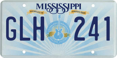 MS license plate GLH241