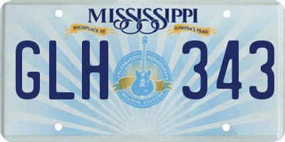 MS license plate GLH343