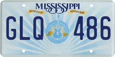 MS license plate GLQ486