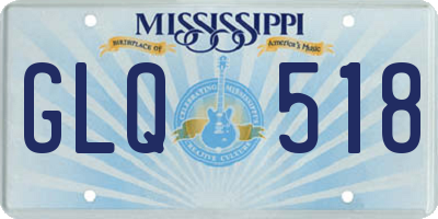 MS license plate GLQ518
