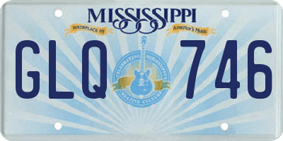 MS license plate GLQ746