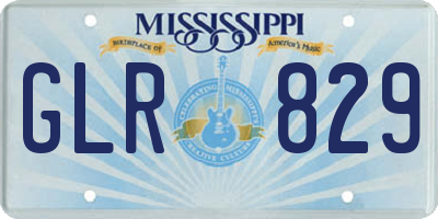 MS license plate GLR829