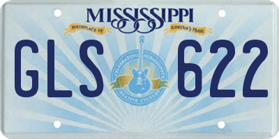 MS license plate GLS622