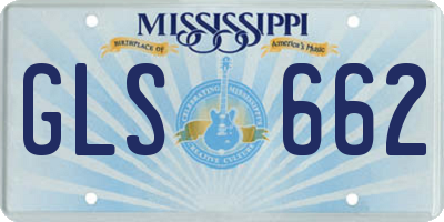 MS license plate GLS662