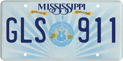 MS license plate GLS911