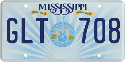 MS license plate GLT708
