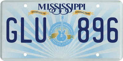 MS license plate GLU896