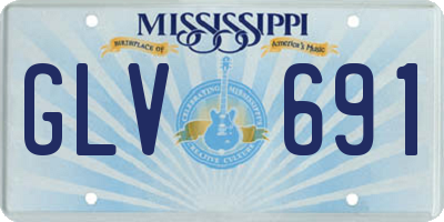 MS license plate GLV691