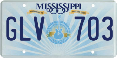 MS license plate GLV703
