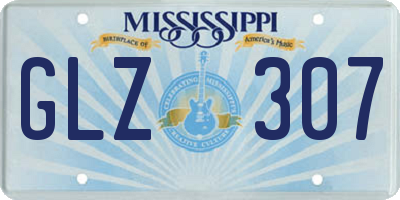 MS license plate GLZ307