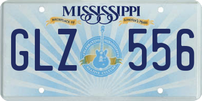 MS license plate GLZ556