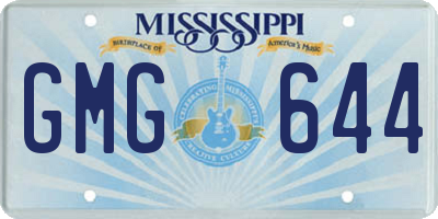 MS license plate GMG644