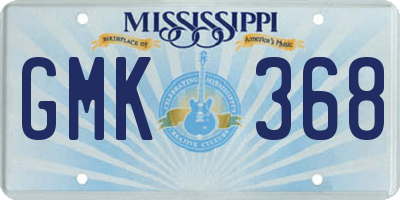 MS license plate GMK368