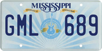 MS license plate GML689