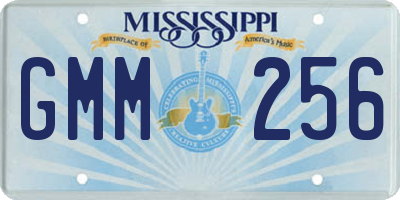 MS license plate GMM256