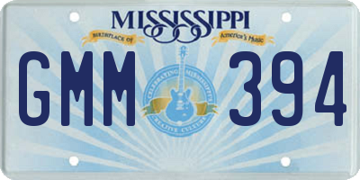 MS license plate GMM394