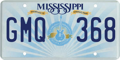 MS license plate GMQ368