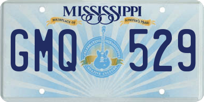 MS license plate GMQ529