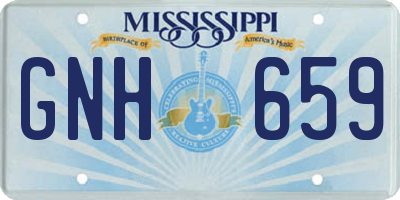 MS license plate GNH659