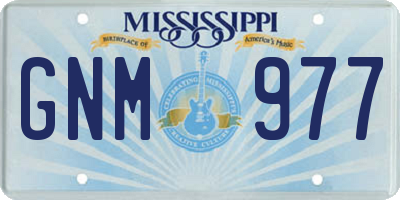 MS license plate GNM977