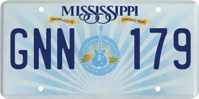 MS license plate GNN179