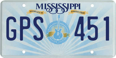 MS license plate GPS451