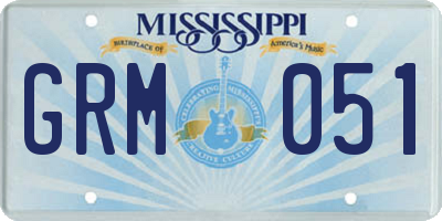 MS license plate GRM051