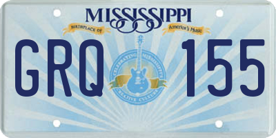 MS license plate GRQ155