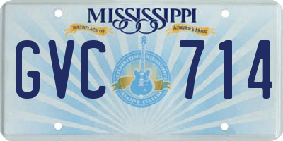 MS license plate GVC714