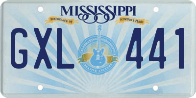 MS license plate GXL441